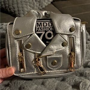 Silver Crossbody Bag